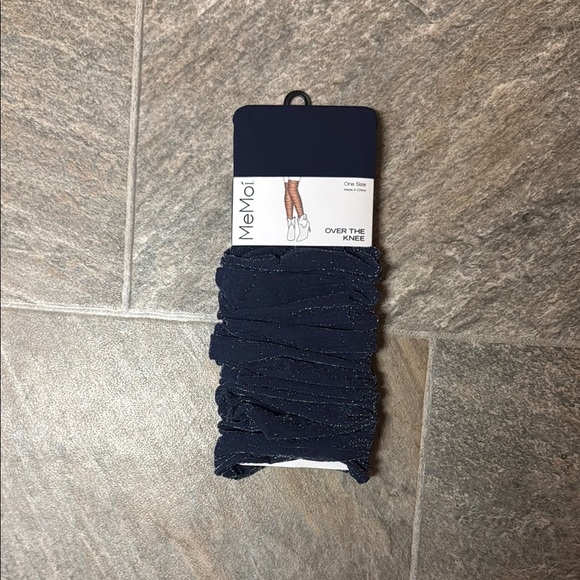 Free People Navy Over-the-Knee Socks - Picture 1 of 1